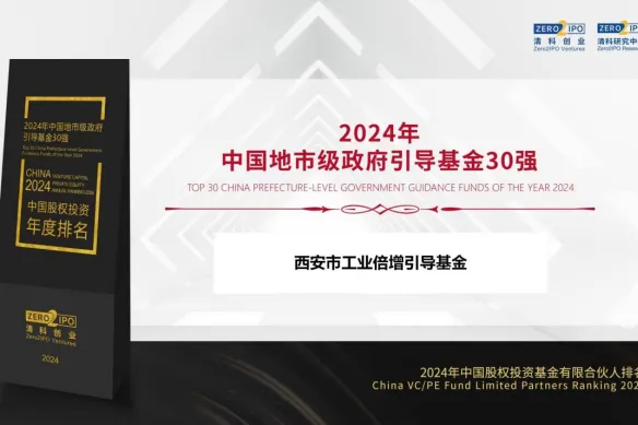 奮楫爭先，載譽(yù)前行② || 西安市工業(yè)倍增引導(dǎo)基金獲評“2024年中國地市級政府引導(dǎo)基金30強(qiáng)”